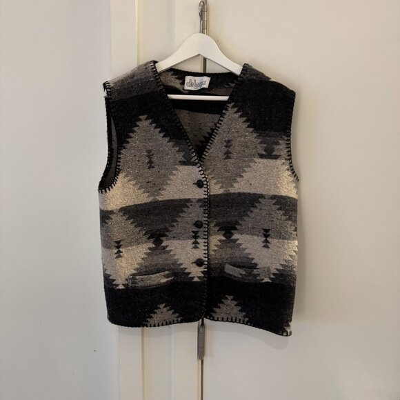 vintage pendleton inspired graphic vest size small / medium - Picture 1 of 9